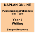 NAPLAN Online MiniTest Answers Writing Year 7